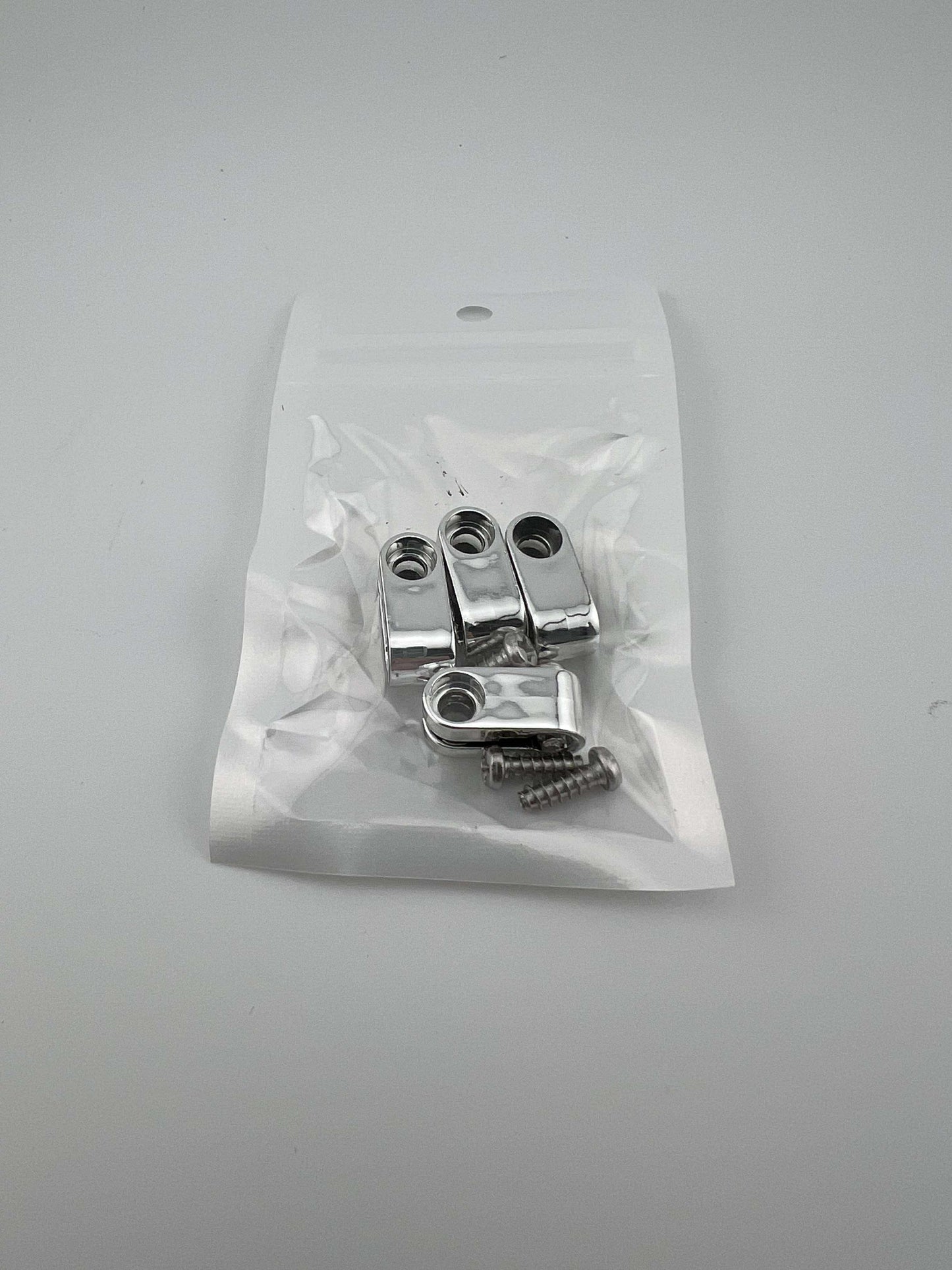Chrome Speed Mini Helmet Mask Clips Riddell w/screws