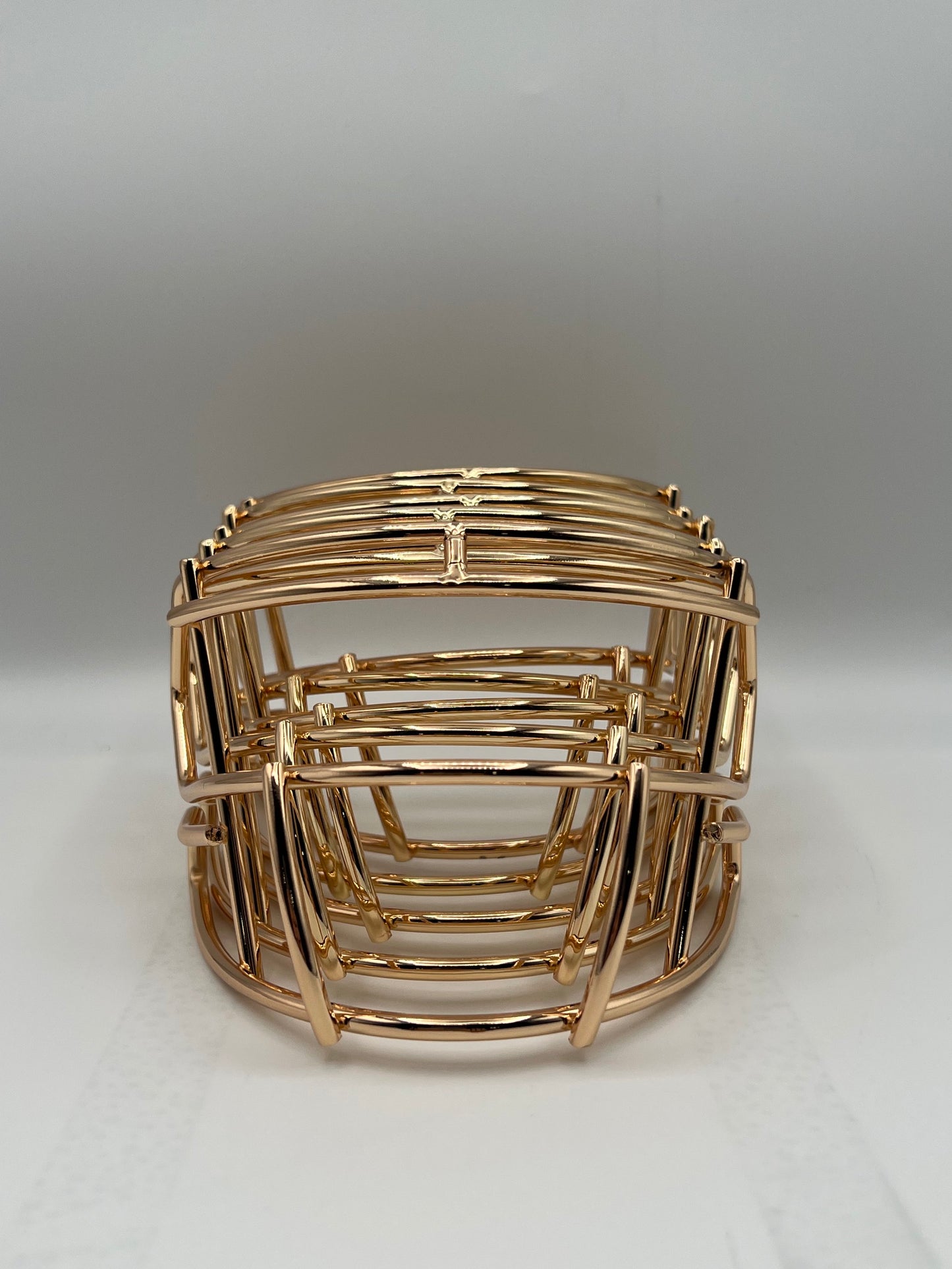 Chrome Mini Helmet Metal Facemasks