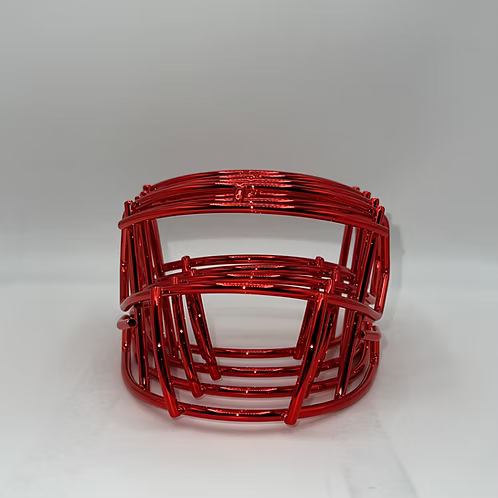 Chrome Mini Helmet Metal Facemasks